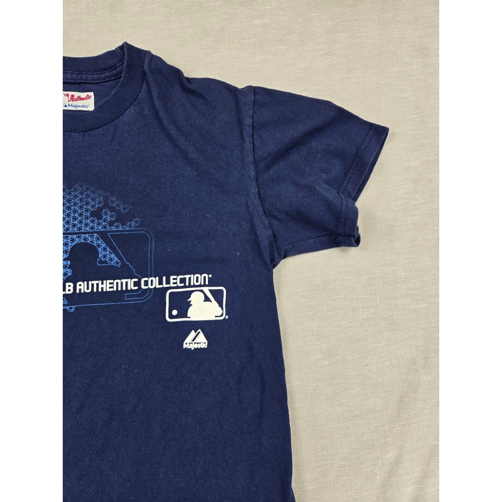 Majestic Mens New York‎ Yankees MLB Authentic Collection Navy Graphic T-Shirt S - Picture 5 of 10